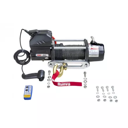Лебёдка автомобильная электрическая 12V Magnum 9000 lbs 4200 кг (синтетический трос) Лебёдка автомобильная электрическая 12V Magnum 9000 lbs 4200 кг (синтетический трос)