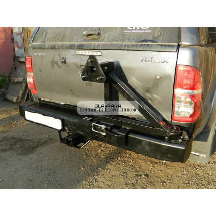 Бампер задний силовой Torque 4x4 для Toyota Hilux с 1996г