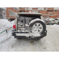 Бампер задний силовой Torque 4x4 для Toyota Hilux Surf 215
