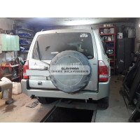 Бампер задний силовой Torque 4x4 для Mitsubishi Pajero 3 (5 дверей)