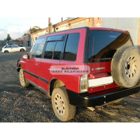Бампер задний силовой Torque 4x4 для Suzuki Escudo 1988-1998 (5 дверей) квадратный