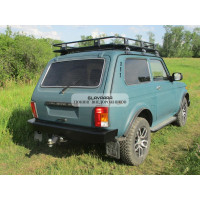 Бампер задний силовой Torque 4x4 для Нива (3 двери)