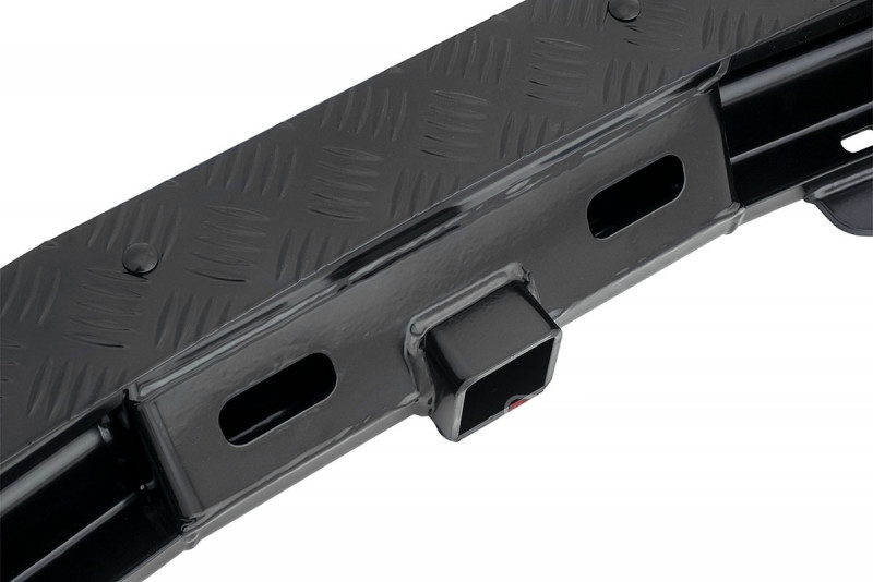 Бампер силовой задний РИФ для Renault Duster 2015-2020 c квадратом под фаркоп Бампер силовой задний РИФ для Renault Duster 2015-2020 c квадратом под фаркоп