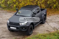 Мини силовик STC Toyota Hilux 2015-2020 с площадкой для лебедки Мини силовик STC Toyota Hilux 2015-2020 с площадкой для лебедки