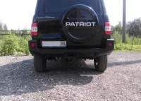 Бампер АВС-Дизайн задний с квадратом под фаркоп UAZ Патриот 2005- (под покраску) Бампер АВС-Дизайн задний с квадратом под фаркоп UAZ Патриот 2005- (под покраску)