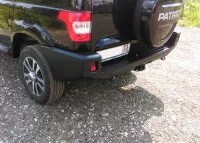 Бампер АВС-Дизайн задний с квадратом под фаркоп UAZ Патриот 2005- (под покраску) Бампер АВС-Дизайн задний с квадратом под фаркоп UAZ Патриот 2005- (под покраску)