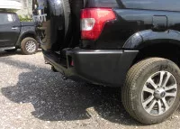 Бампер АВС-Дизайн задний с квадратом под фаркоп UAZ Патриот 2005- (под покраску) Бампер АВС-Дизайн задний с квадратом под фаркоп UAZ Патриот 2005- (под покраску)
