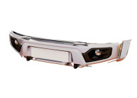 Бампер АВС-Дизайн передний с оптикой UAZ Патриот/Пикап/Карго 2005- (белый) 