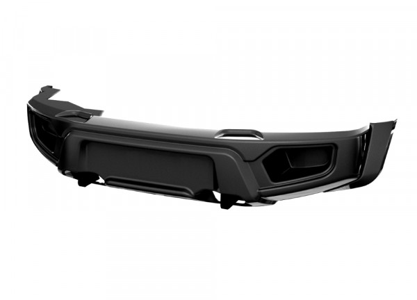 Бампер АВС-Дизайн передний без оптики UAZ Патриот/Пикап/Карго 2005- облегченный (черный) 