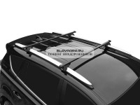 Багажная система LUX Классик с дугами 1,3м прямоугольными в пластике для автомобилей с рейлингами