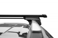 Багажная система LUX Элегант с дугами 1,2м прямоугольными в пластике для автомобилей с рейлингами