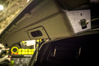 Крыша (кунг) кузова для UAZ Пикап 2015- чёрная (1 дверь) Cargo АВС-Дизайн 