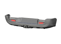 Бампер АВС-Дизайн задний с квадратом под дополнительное оборудование Toyota Hilux 2015- (под покраску) 