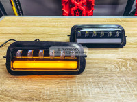Подфарники LED 6 диодов для Лада Нива 4х4 яркий ближний свет отдельный ДХО и поворотник