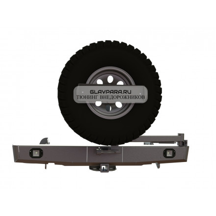 Бампер силовой задний STC Mitsubishi L200 2015+/Fiat Fullback квадрат,калитка центр,под птф