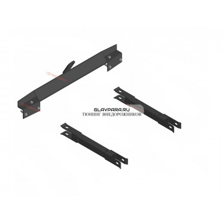 Кронштейн для зацепления лебедки отвала серии «Стандарт» и удлинители дышла на УАЗ 2206 Кронштейн для зацепления лебедки отвала серии «Стандарт» и удлинители дышла на УАЗ 2206