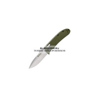 Нож складной "Ganzo" с клипсой, длина клинка 86 мм, сталь 440С, зелёный
