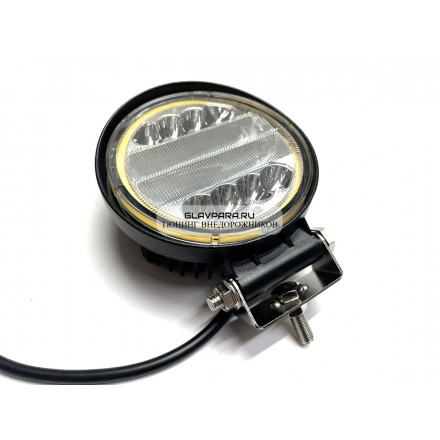 Фара светодиодная CH083 72W дальнего света, ангельские глазки