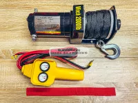 Лебедка электрическая 12V ATV Electric Winch 2000lbs / 907 кг синтетический трос