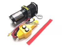 Лебедка электрическая 12V ATV Electric Winch 2000lbs / 907 кг синтетический трос