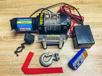Лебедка электрическая Electric Winch 12V 3500lbs / 1587 кг стальной трос Лебедка электрическая Electric Winch 12V 3500lbs / 1587 кг стальной трос