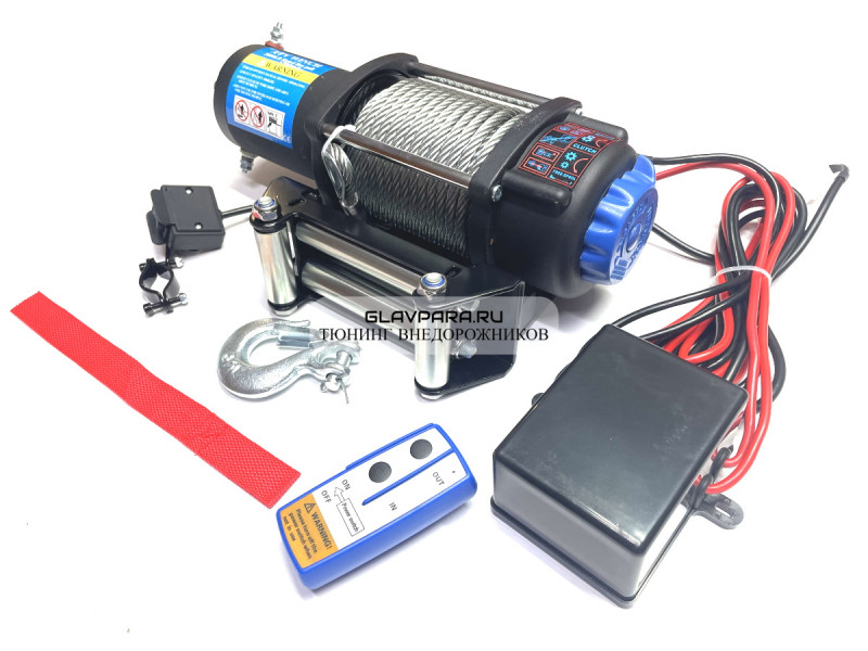Лебедка электрическая Electric Winch 12V 5000lbs / 2268 кг стальной трос Лебедка электрическая Electric Winch 12V 5000lbs / 2268 кг стальной трос