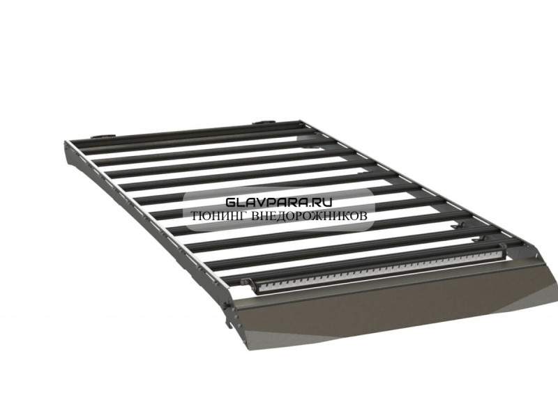 Багажник экспедиционный STC Toyota Land Cruiser 300 ШТОРКА с дальним и задним светом Багажник экспедиционный STC Toyota Land Cruiser 300 ШТОРКА с дальним и задним светом