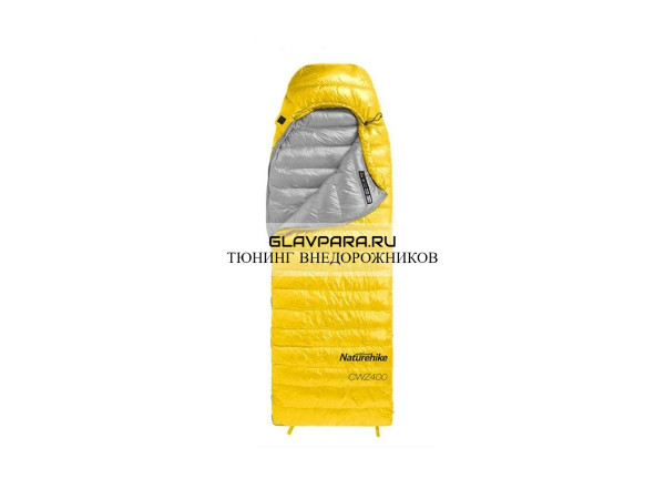 Мешок спальный Naturehike Ultralight CW400 M , 220х85 см, (правый) (ТК: +5C), желтый