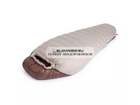 Мешок спальный Naturehike SnowBird, 205х80 см, L (380G), (правый) (ТК: +7C), серый/коричневый