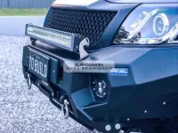 Силовой бампер передний RIVAL алюминиевый Toyota Hilux Vigo 2011-2015 (без ПТФ) 2D.5707.1.B-NL