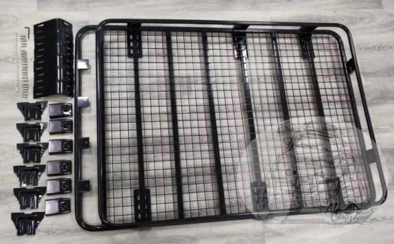 Багажник цельносварной металлический 220x125x19 см крепление на водосток Q2 2,2M Багажник цельносварной металлический 220x125x19 см крепление на водосток Q2 2,2M