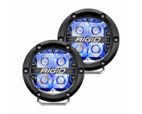 Светодиодные фары дальнего света RIGID 360 Series 4″ с синей подсветкой