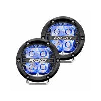 Светодиодные фары дальнего света RIGID 360 Series 4″ с синей подсветкой