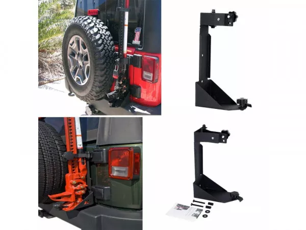 Крепление реечного домкрата на калитку Jeep Wrangler JK 2007-2017 Крепление реечного домкрата на калитку Jeep Wrangler JK 2007-2017