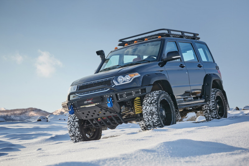 Бампер силовой передний BMS ALFA для УАЗ Патриот Бампер силовой передний BMS ALFA для УАЗ Патриот