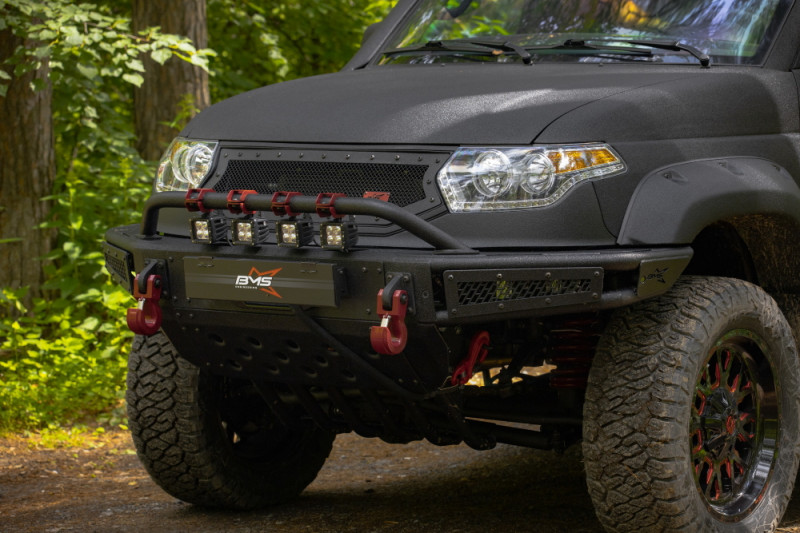 Бампер силовой передний BMS ALFA для УАЗ Патриот Бампер силовой передний BMS ALFA для УАЗ Патриот