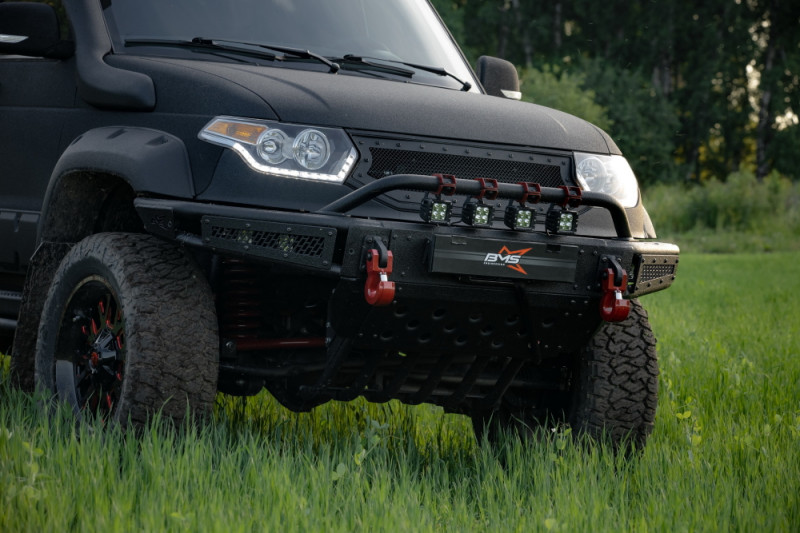 Бампер силовой передний BMS ALFA для УАЗ Патриот Бампер силовой передний BMS ALFA для УАЗ Патриот