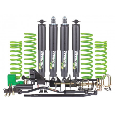 Комплект подвески Ironman PRO для Jeep Wrangler JK 4 двери нагрузка перед до 50 кг зад до 250 кг лифт 100 мм (масляный)
