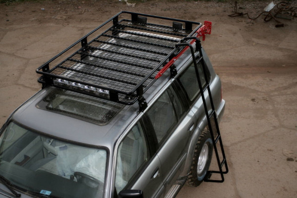 Багажник экспедиционный алюминиевый KDT для Nissan Patrol (6 опор)