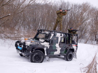 Багажник-площадка экспедиционный алюминиевый KDT для Land Rover Defender пикап