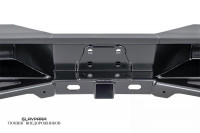 Бампер силовой задний РИФ Toyota Land Cruiser 76 7007+ с квадратом фаркопа, калиткой и фонарями (RIF076-21125)