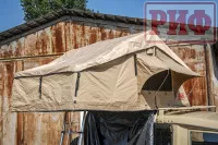 Палатка на крышу автомобиля РИФ Soft RT02-140, тент песочный Палатка на крышу автомобиля РИФ Soft RT02-140, тент песочный