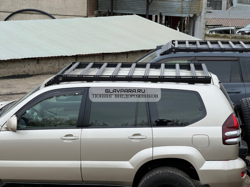Багажник экспедиционный STC Toyota Land Cruiser Prado 120 / Lexus GX470 со шторкой Багажник экспедиционный STC Toyota Land Cruiser Prado 120 / Lexus GX470 со шторкой