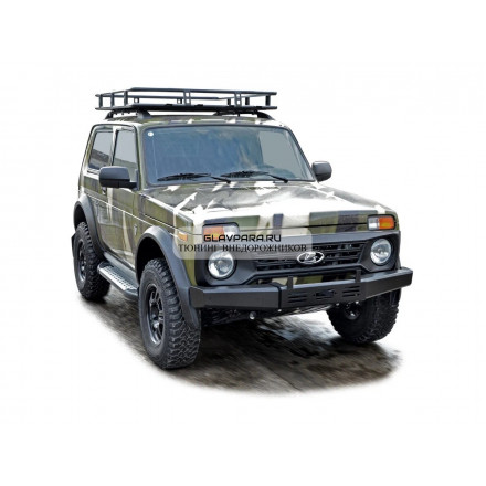 Бампер передний силовой Niva-Parts для LADA NIVA 4x4 с площадкой лебедки 