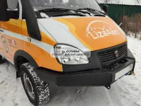 Бампер передний силовой OJ для ГАЗ Соболь, Газель с площадкой под лебёдку (02.004.01) Бампер передний силовой OJ для ГАЗ Соболь, Газель с площадкой под лебёдку (02.004.01)