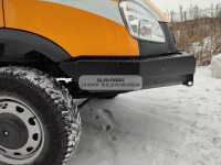 Бампер передний силовой OJeep для ГАЗ Соболь, Газель с площадкой под лебедку