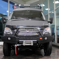 Бампер передний силовой OJeep для Соболь, Газель с площадкой под лебедку