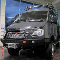 Бампер передний силовой OJeep для Соболь, Газель с площадкой под лебедку