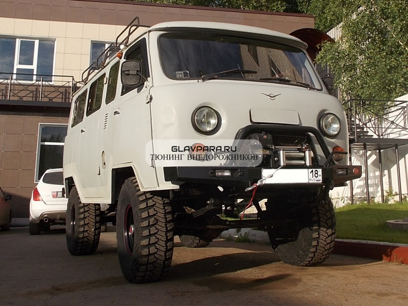 Бампер передний силовой OJeep для УАЗ Буханка с кенгурином Бампер передний силовой OJeep для УАЗ Буханка с кенгурином