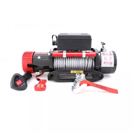 Лебедка электрическая redBTR 12V серия HUNTER 9.5 (4310 кг) 12V 265:1 с чугунным клюзом Лебедка электрическая redBTR 12V серия HUNTER 9.5 (4310 кг) 12V 265:1 с чугунным клюзом